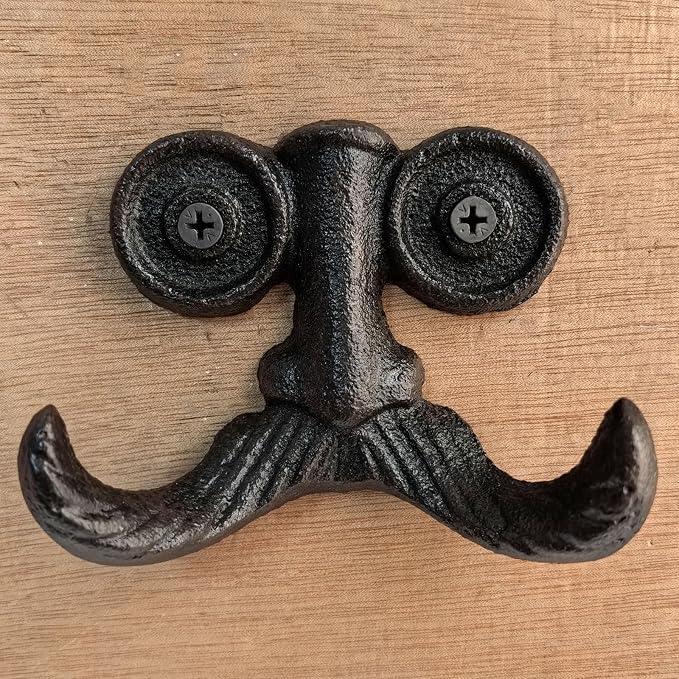 Cast Iron Hook, Heavy Duty Vintage Cast Iron Hook by Unknown