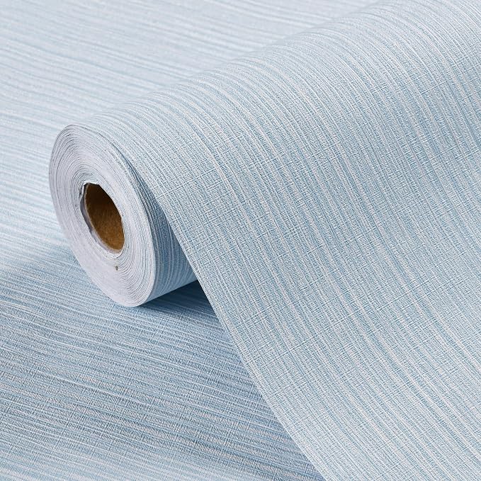 Haimin Grasscloth Wallpaper Textured 24in X 393in Fabric Contact Paper Light - Image 8