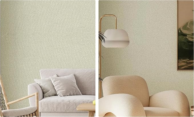 Fabric Grasscloth Texture Self-Adhesive Wallpaper Linen Peel and Stick - Image 7