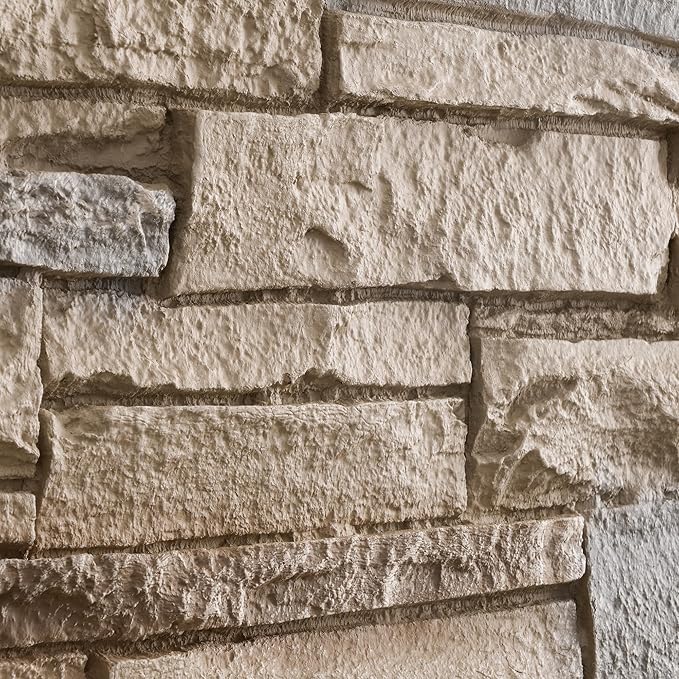 Faux Stone Wall Panels 1-Pack PU Stone Veneer Siding, Mortarless Faux Rock - Image 3