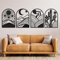 GALLERY GRACE Metal Wall Art Decor – 11" x 16", Office – Boho Minimalist Black by GALLERYGRACE