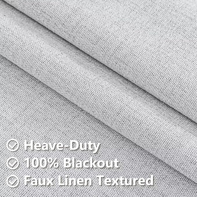 IGEMAEVE 100% Blackout Curtains 108 Inches Long - Image 5