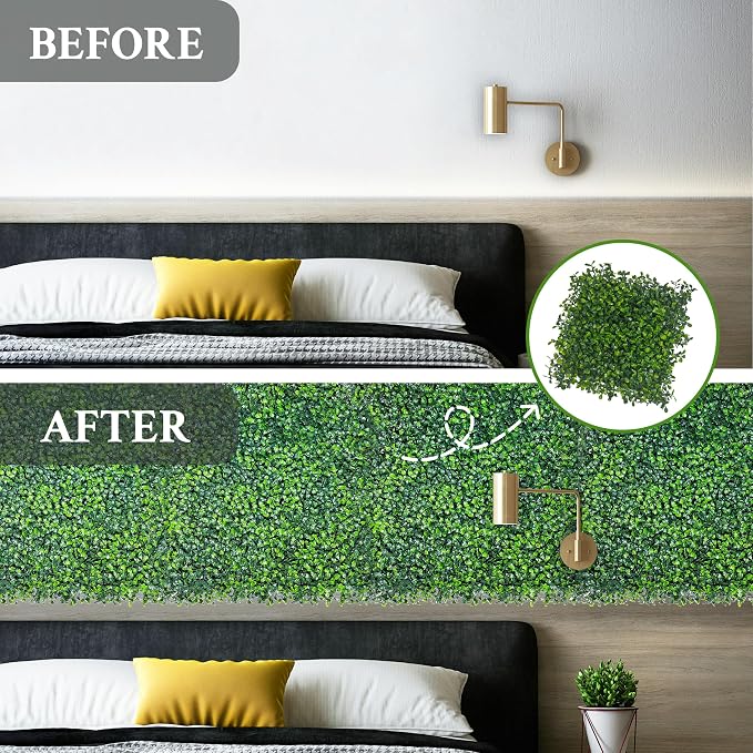 Artificial Grass Wall Panel, Outdoor Patio Balcony Privacy & Ivy Fence Covering - Image 5