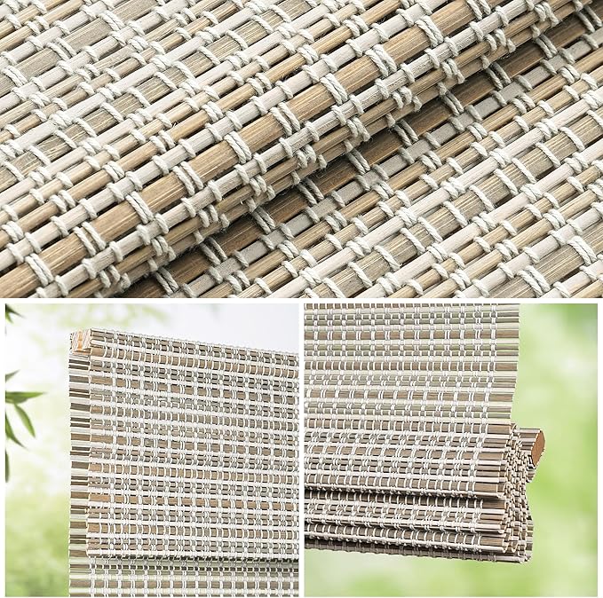 LazBlinds Cordless Bamboo Roman Shades - Image 2