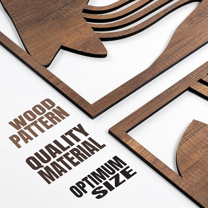 qmmp Modern Wooden Wall Sculptures - Image 6