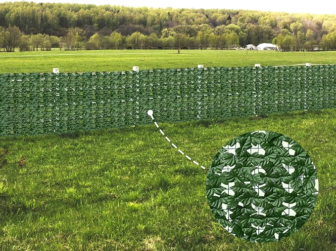 ODTORY Artificial Fence Privacy Screen: 4FT x 20FT UV-Anti Faux Greenery - Image 7