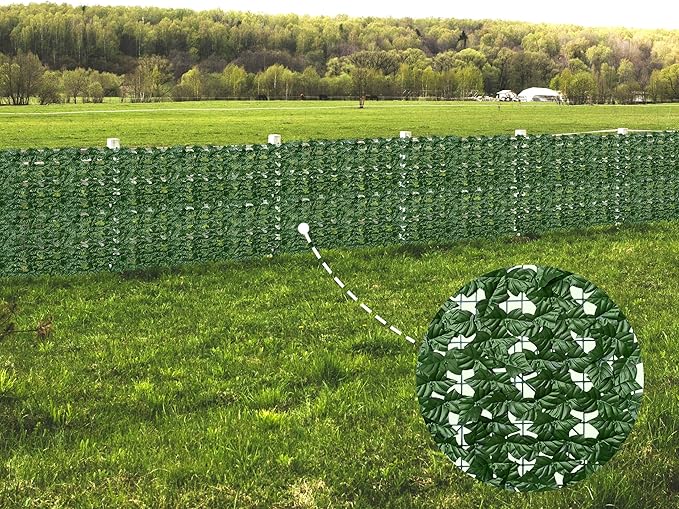 ODTORY Artificial Fence Privacy Screen: 4FT x 50FT UV-Anti Faux Greenery - Image 7