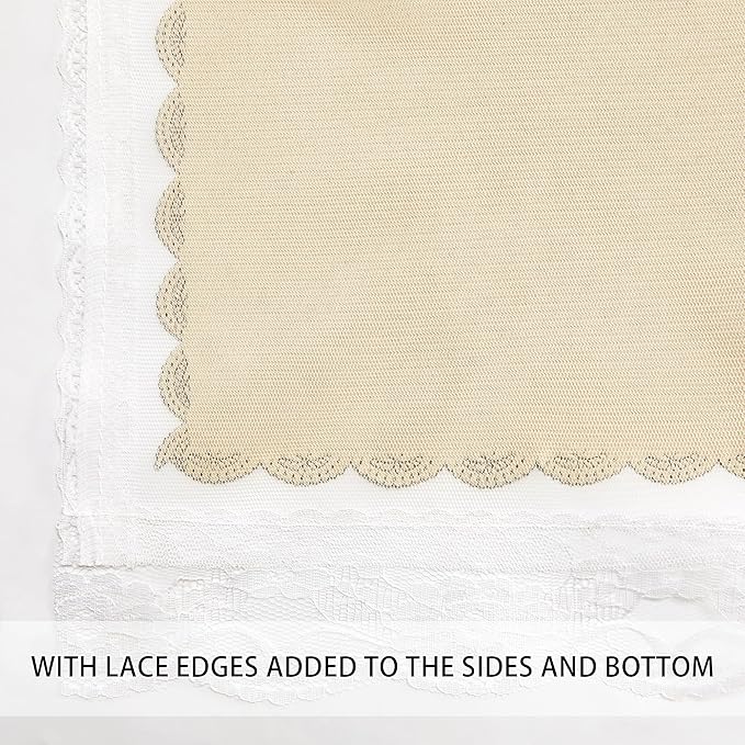 XiDi Curtains for Bedroom Decor Beige52/96/1 - Image 4