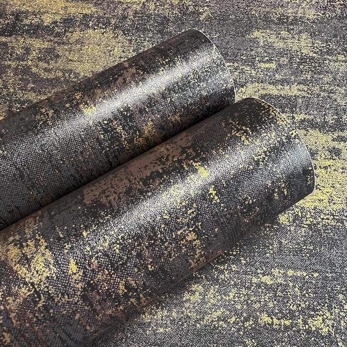 JiffDiff Vintage Metallic Peel and Stick Wallpaper Self Adhesive Industrial - Image 9