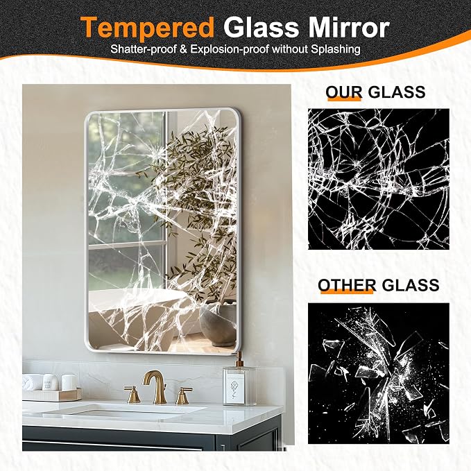 Delma Bathroom Vanity Mirror, High-Definition Bathroom Mirror, Versatile - Image 5