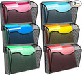 MINDEPOT Wall File Organizer, Hanging Wall Mounted File Folder Binder Holder by MINDEPOT