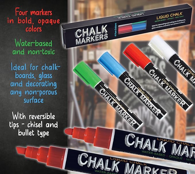 Better Office Products Magnetic Chalkboard, 20x30 Rustic Wood Frame Chalkboard - Image 4