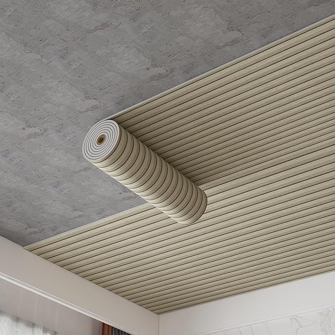 Peel and Stick PVC Slat Wall Panels, Wood Grain Self-Adhesive Soundproof - Image 3