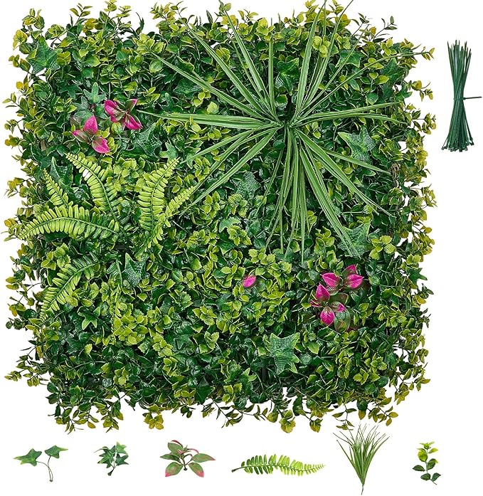 VEVOR Artificial Plant Wall, Fake Grass Wall Screen by VEVOR