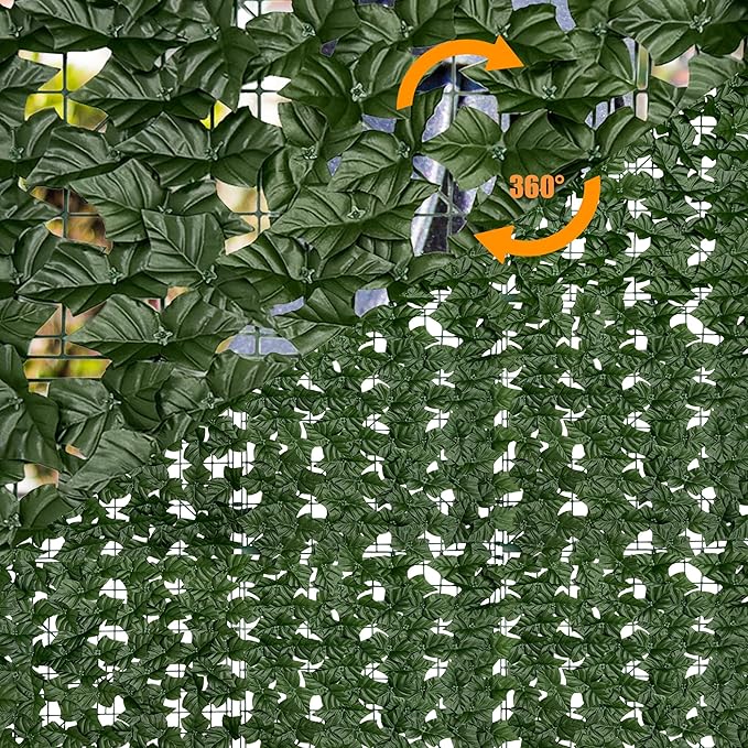 Artificial Ivy Privacy Fence Screen, 128 "x 48" Anti-Ultraviolet Artificial - Image 7
