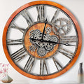 The B-Style 36" Large Moving Gear Wall Clock Oversized Vintage Farmhouse Wall by TheB-StyleTB