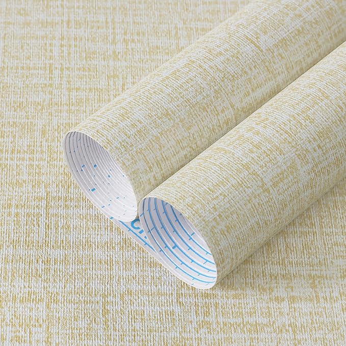 Guvana Grasscloth Peel and Stick Wallpaper Cream Textured Contact Paper Modern by Guvana