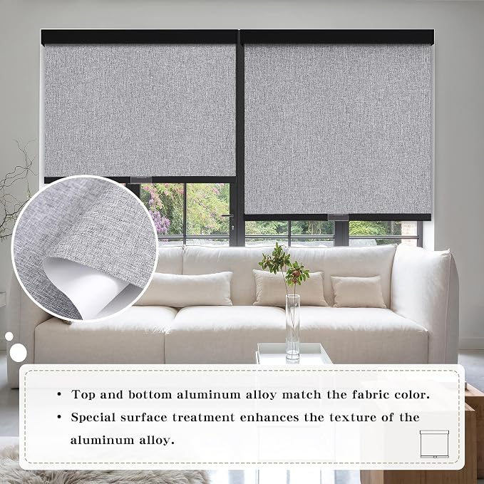 SUNOFF Cordless Blackout Roller Shades Blinds - Image 3