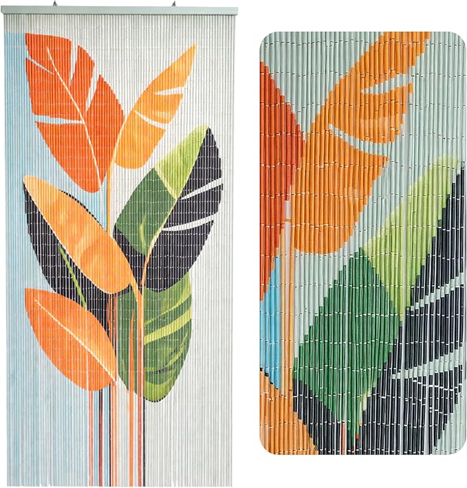 Vietbud Décor Tropical Leaves Beaded Curtains by VIETBUDDECOR