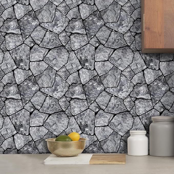 COMSTICKC 3D Faux Stone Wall Panel Peel and Stick Wall Tiles, Ultra-Light Thin - Image 2