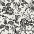 JiffDiff Floral Vintage Wallpaper Peel and Stick Wall Stick Black Rose by wallpaper
