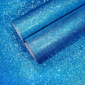 CHIHUT Sparkle Blue Glitter Wallpaper Stick and Peel 15.7''x100'' Self Adhesive by CHIHUT