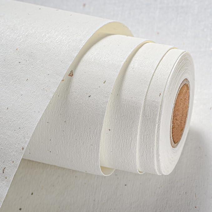 Natural White Wallpaper Grasscloth Textured Peel and Stick Wall by Unknown