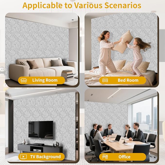 EVERECO 6 Pack Acoustic Panels Dual-Layer Thickened-47.2"x23.6"x0.72" - Image 6