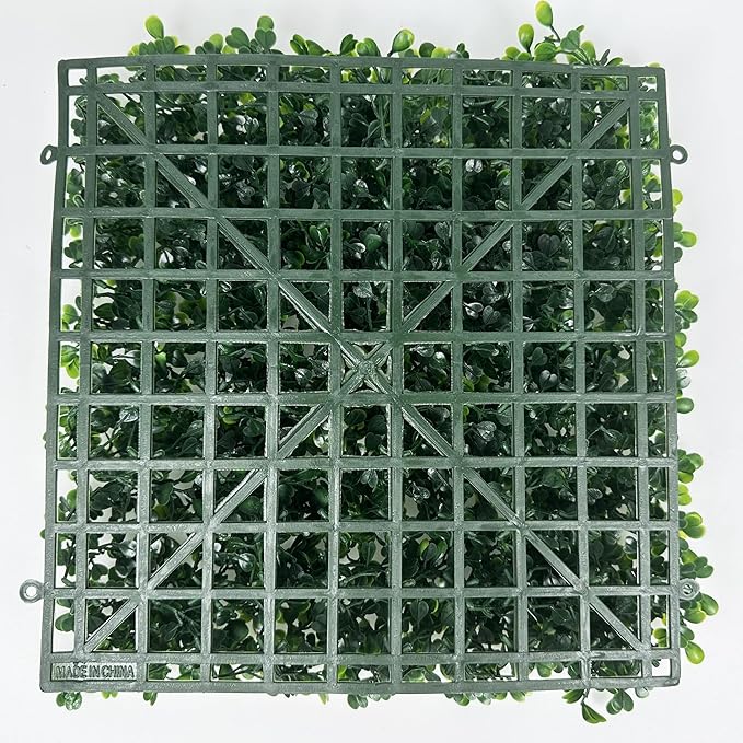 Sunnyglade 12 Pieces 10“x10“ Artificial Boxwood Panels Topiary Hedge Plant - Image 4