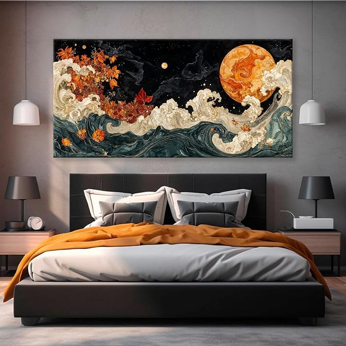 Large Wall Art For Living Room Boho Abstract Modern Wall Artwork Prints - Image 3