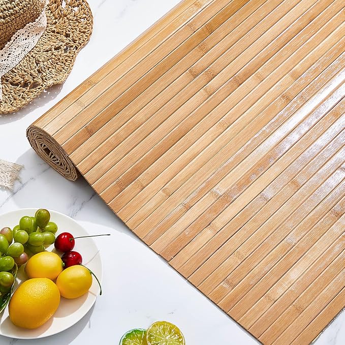 Juexica 2 Pcs Natural Bamboo Wall Panel 36 x 96 Inch Bamboo Covering Renewable - Image 6