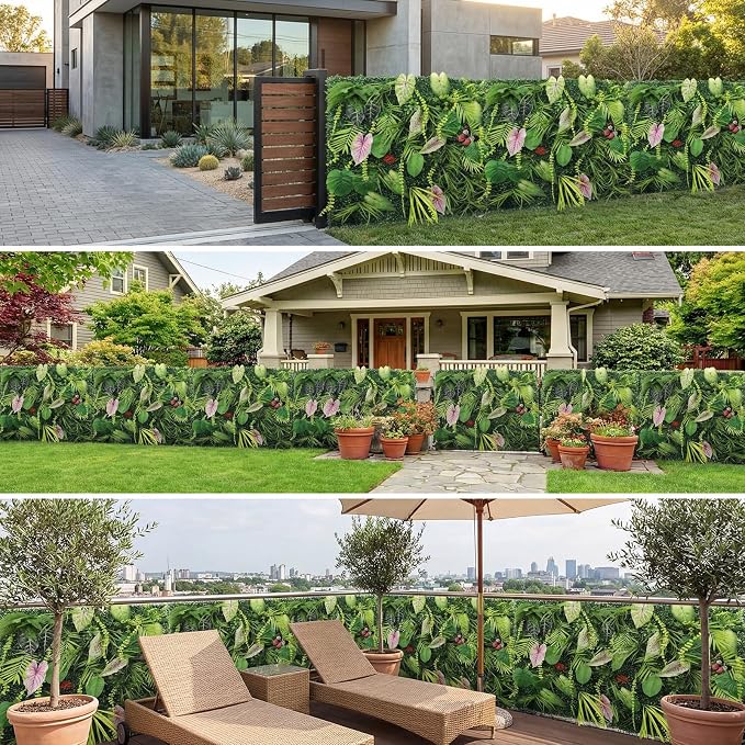 Artificial Grass Wall Panels, UV-Anti Fake Greenery Plant Boxwood Panels - Image 5