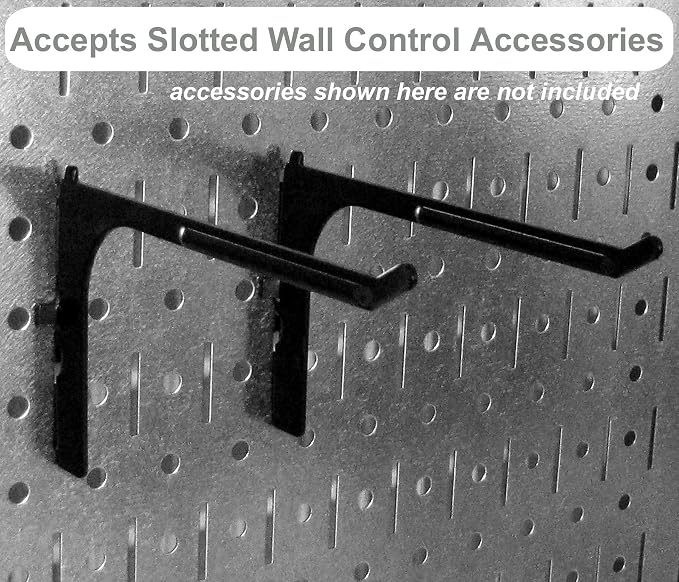 Wall Control Pegboard Organizer 4 ft. Metal Pegboard Standard Tool Storage Kit - Image 5