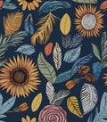 Blue Wallpaper Peel and Stick, Vintage Boho Floral Contact Paper, 17.5" x by Laatse