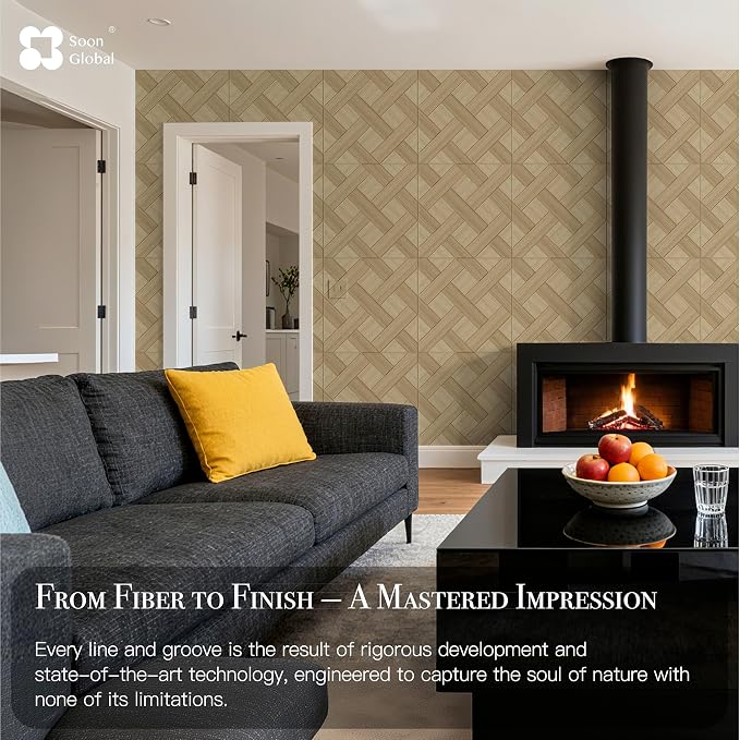 Soon Global Acoustical Wall Panels, 6-Piece 23.62 X 23.62 Inches Art Acoustic - Image 5