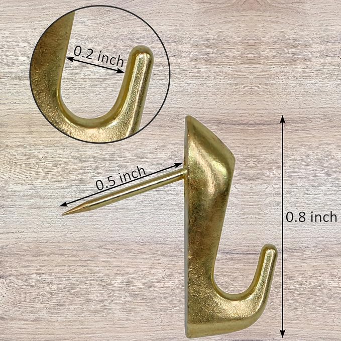 Push Pin Picture Hooks, Push Pin Hangers, Decorative Push Pins - Image 2