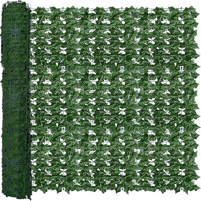 ODTORY Artificial Fence Privacy Screen: 5FT x 20FT UV-Anti Faux Greenery by ODTORYHOME