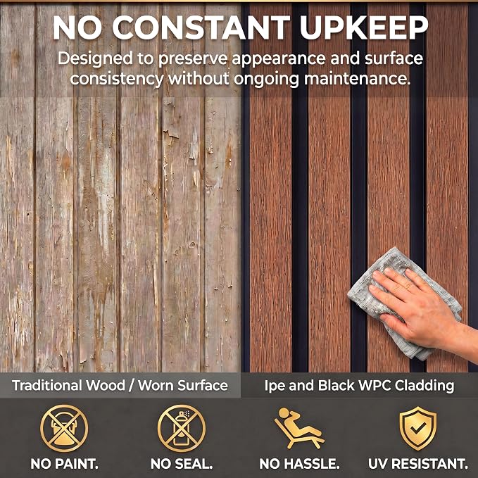 From Plain to Beautiful in Hours WPC Exterior Wall Slat Panels Waterproof - Image 6