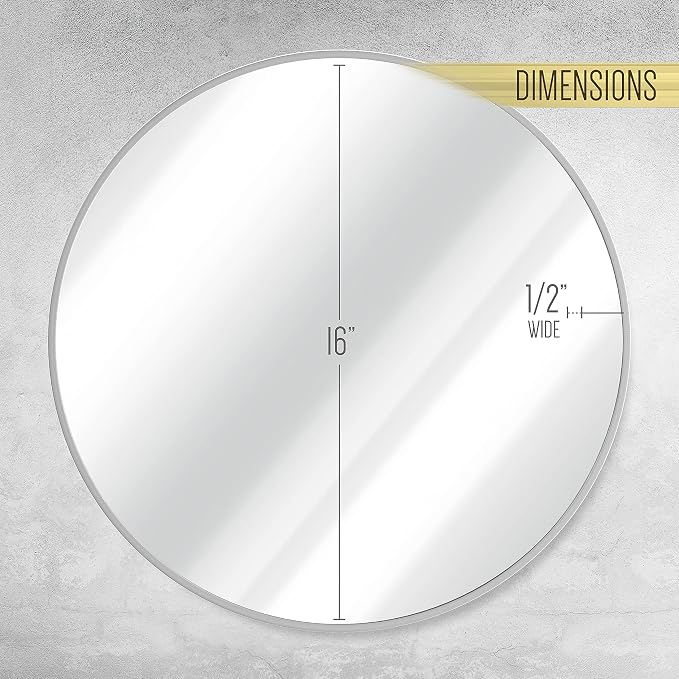 HBCY Creations Small Round Mirror, Living Room and More, Modern Minimalist - Image 6