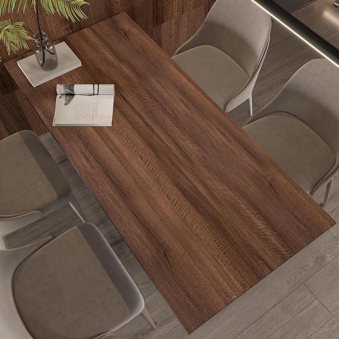 Walnut Wood Contact Paper 31x157 inch Wood Peel and Stick Wallpaper Matt Thick - Image 2