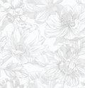 Ismoon Large Floral Peel and Stick Wallpaper Boho White/Grey Contact Paper by Ismoon
