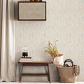 JiffDiff Woven Wallpaper Peel and Stick 17.3" x 1200" Colorful Paint Grasscloth by wallpaper