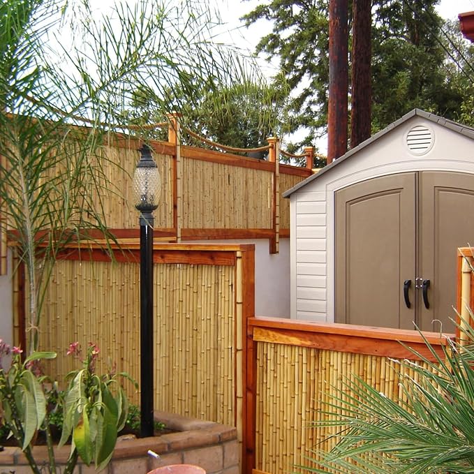 FOREVER BAMBOO Natural Bamboo Fencing Decorative Rolled Fence Panel 0.75 in D x - Image 2