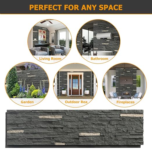 ROOMTEC 1-Pack Faux Stone Wall Covering Panels - Image 6