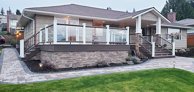 GenStone Faux Stacked Stone Sample 12" x 12" in Desert Sunrise Color - Image 2