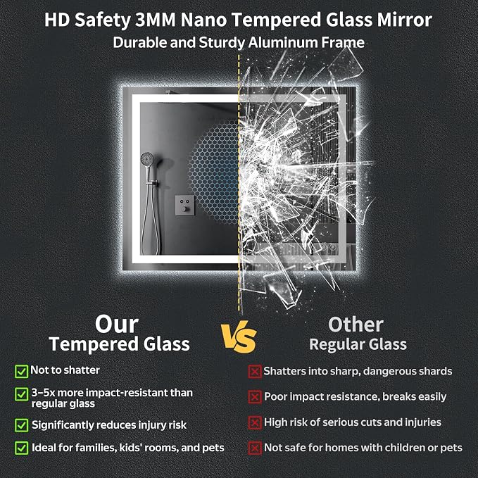 48" x 32" LED Bathroom Mirror - Image 5