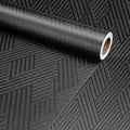 Decotalk Black Textured Geometric Peel and Stick Wallpaper by Decotalk