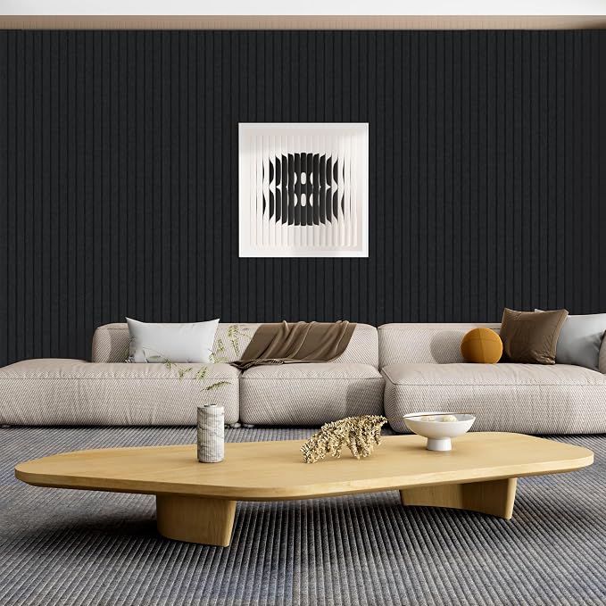 10 Pack Large Acoustic Panels, 47.2 x 23.6 x 0.35 Inch Sound Proof Foam Panels - Image 6