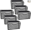 Gawerk 6 Pack Wall File Organizer, Mesh Wall File Pocket Mail Organizer Hanging by Gawerk