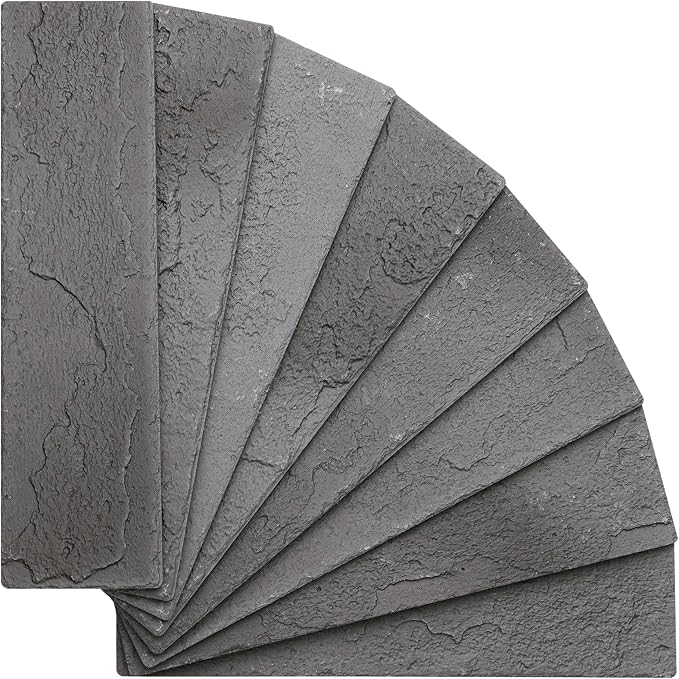 100 Vintage Grey Faux Brick Wall Tiles, 3D Thin Brick Veneers - Image 3